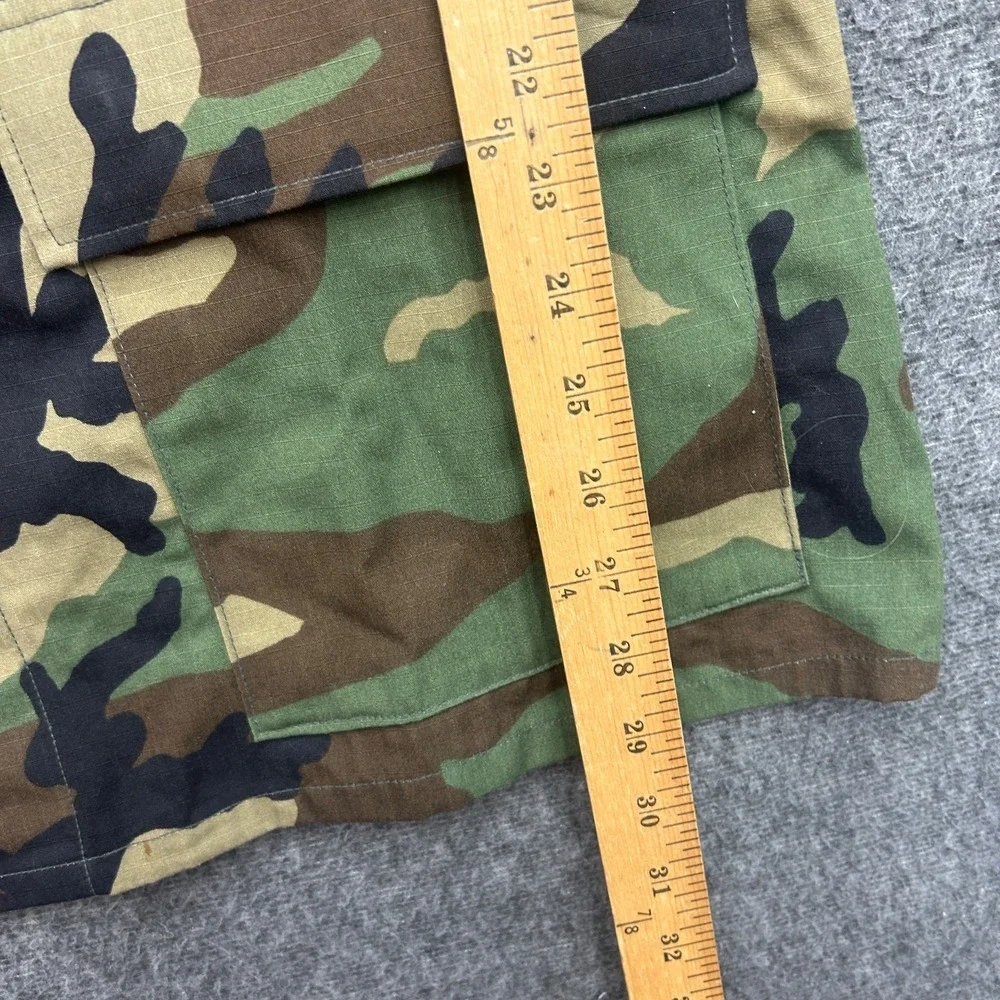 Woodland Camo BDU Jacket Large Regular Hot Weather Combat Coat US Navy